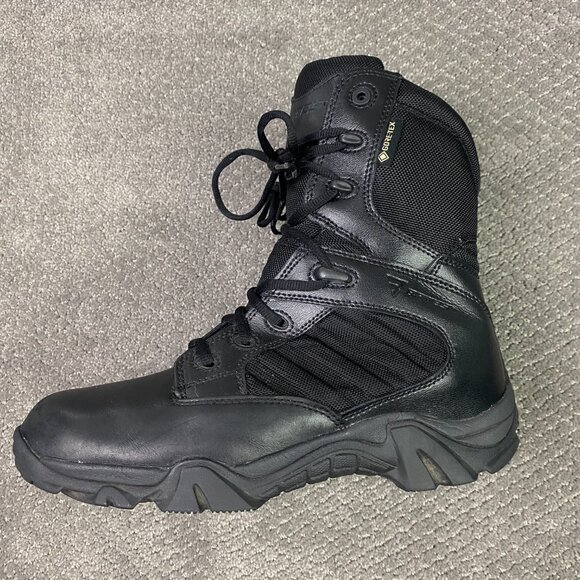 Bates GX 8 Gore-Tex Side Zip E02268 Mens Black Tactical Boots Size 9 Utility - Picture 2 of 12